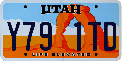 UT license plate Y791TD