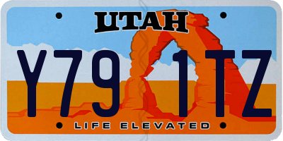 UT license plate Y791TZ