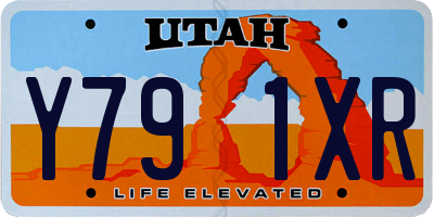 UT license plate Y791XR