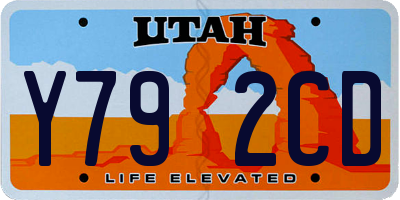 UT license plate Y792CD