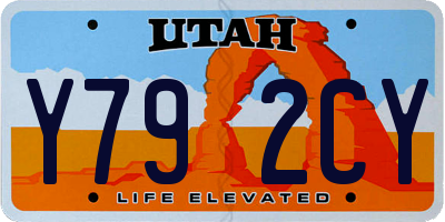 UT license plate Y792CY