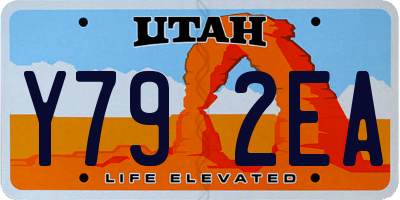 UT license plate Y792EA