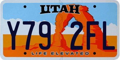 UT license plate Y792FL