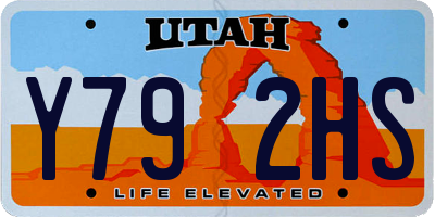 UT license plate Y792HS