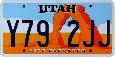 UT license plate Y792JJ