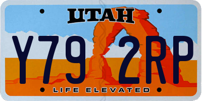 UT license plate Y792RP