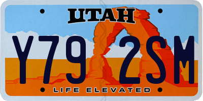 UT license plate Y792SM