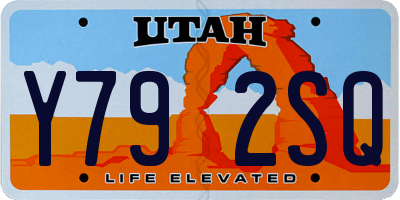 UT license plate Y792SQ