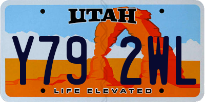 UT license plate Y792WL