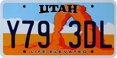 UT license plate Y793DL
