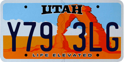 UT license plate Y793LG