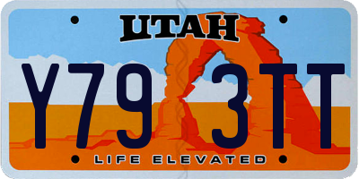 UT license plate Y793TT