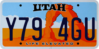 UT license plate Y794GU