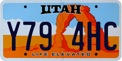 UT license plate Y794HC