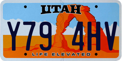 UT license plate Y794HV