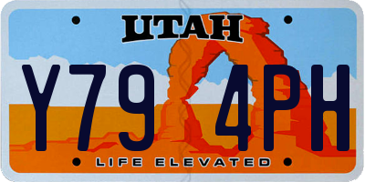 UT license plate Y794PH