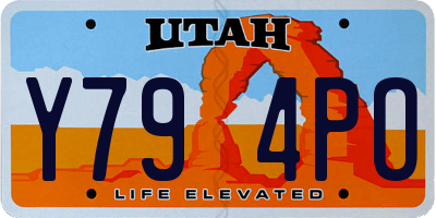 UT license plate Y794PO