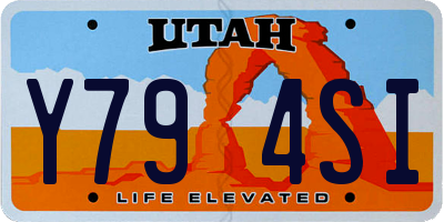 UT license plate Y794SI