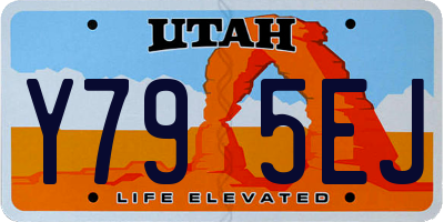 UT license plate Y795EJ