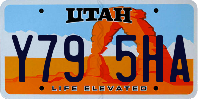 UT license plate Y795HA