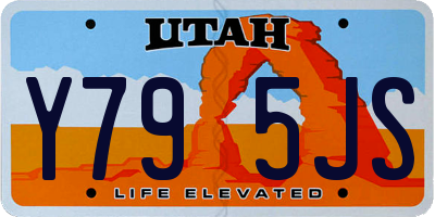 UT license plate Y795JS