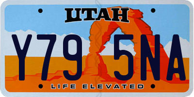 UT license plate Y795NA
