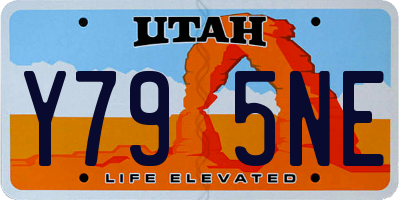 UT license plate Y795NE