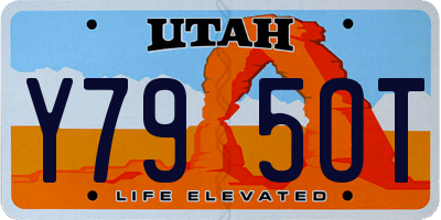 UT license plate Y795OT