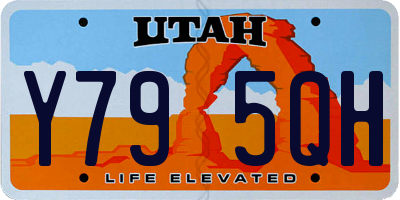 UT license plate Y795QH
