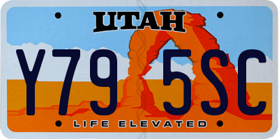 UT license plate Y795SC