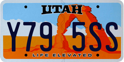 UT license plate Y795SS