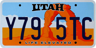 UT license plate Y795TC