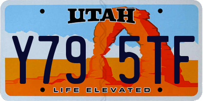 UT license plate Y795TF