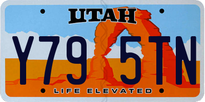 UT license plate Y795TN