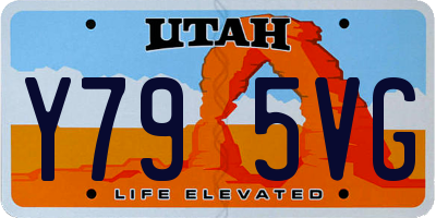 UT license plate Y795VG