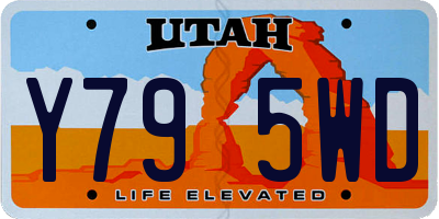 UT license plate Y795WD