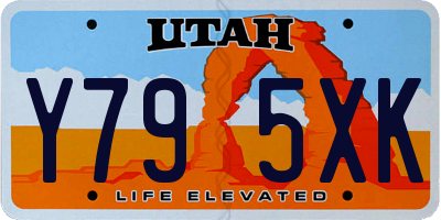 UT license plate Y795XK
