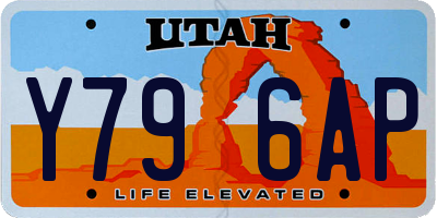 UT license plate Y796AP