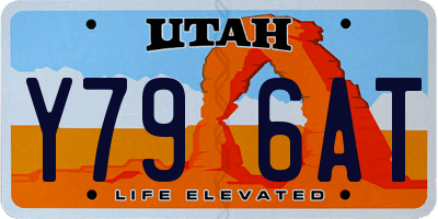 UT license plate Y796AT