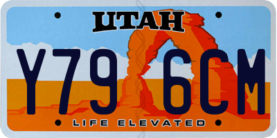 UT license plate Y796CM