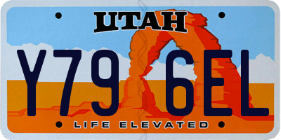 UT license plate Y796EL