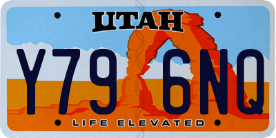 UT license plate Y796NQ