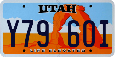UT license plate Y796OI