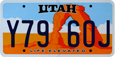 UT license plate Y796OJ