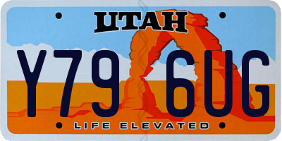 UT license plate Y796UG