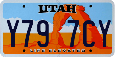 UT license plate Y797CY