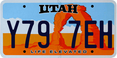 UT license plate Y797EH