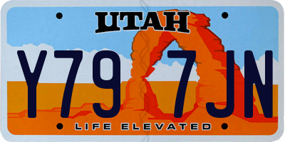 UT license plate Y797JN