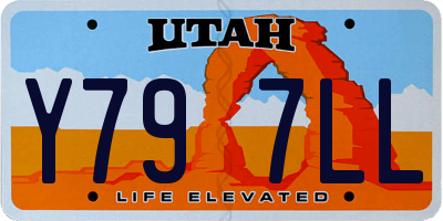 UT license plate Y797LL
