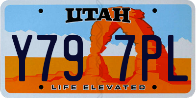 UT license plate Y797PL